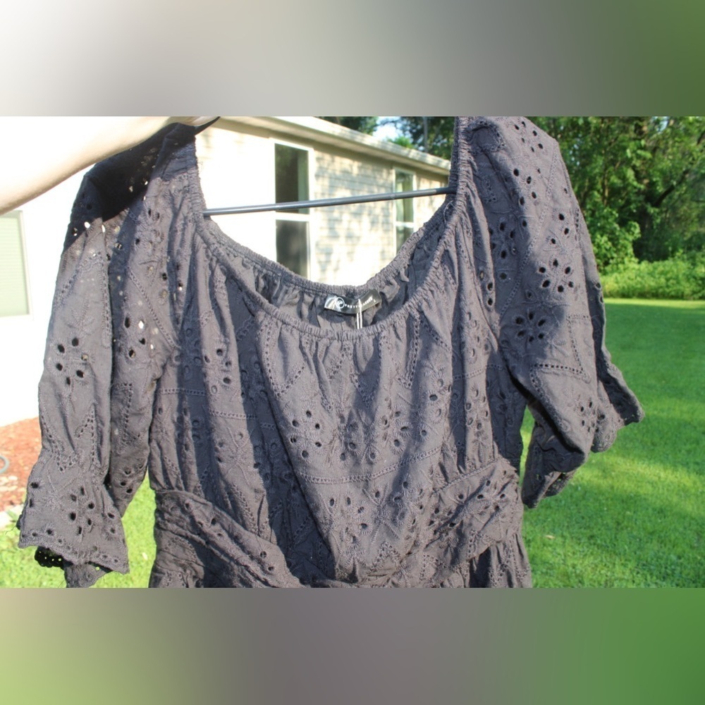 NWT Pretty Garden Black Babydoll Dress - Picture 11 of 12